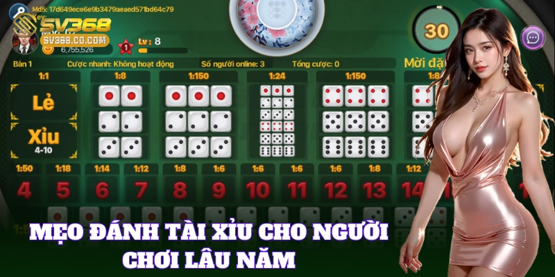 Mẹo Đánh Tài Xỉu SV368 – Bí Kíp Chuẩn Được Cao Thủ Chia Sẻ